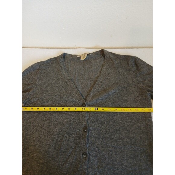 Maria Di Ripabianca Sweater Womens Cashmere Cardigan Gray V-neck Long Sleeve 10 - Picture 10 of 14